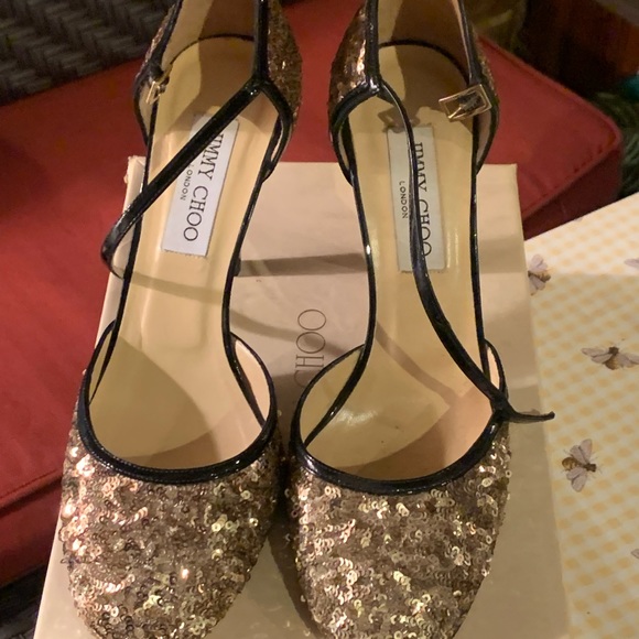 Gold sequins pumps from Jimmy! - Picture 3 of 7